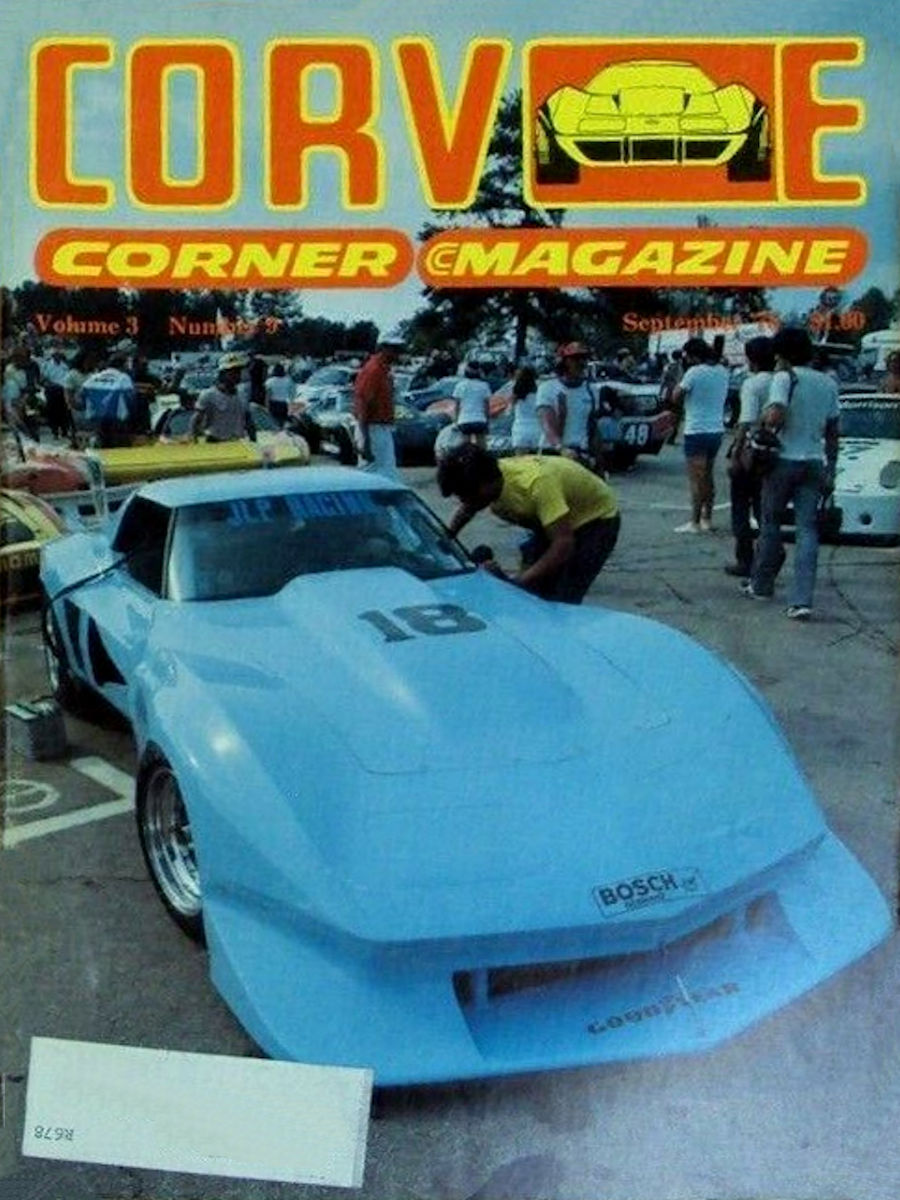 Corvette Corner Sept September 1978