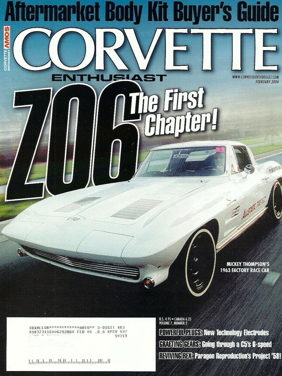 Corvette Enthusiast Feb February 2004