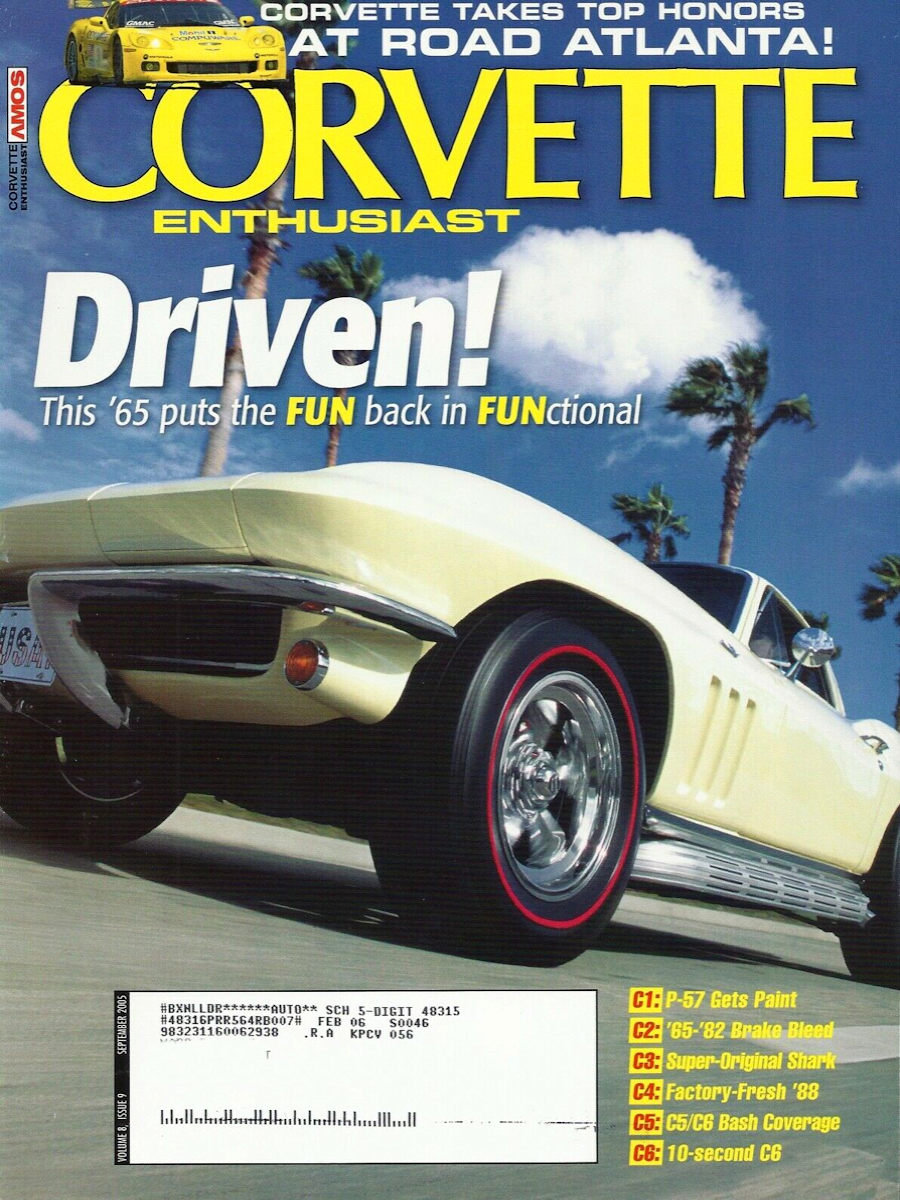 Corvette Enthusiast Sept September 2005