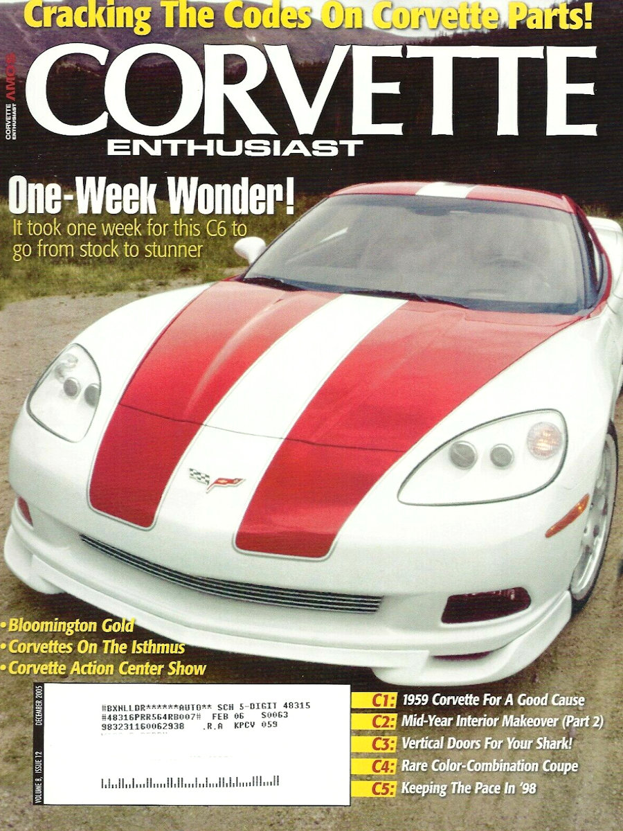 Corvette Enthusiast Dec December 2005