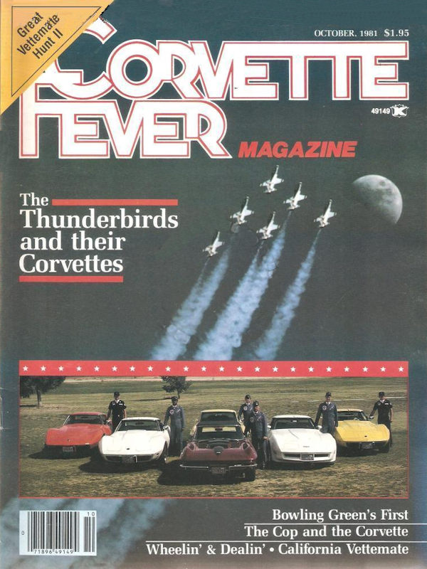Corvette Fever Oct October 1981