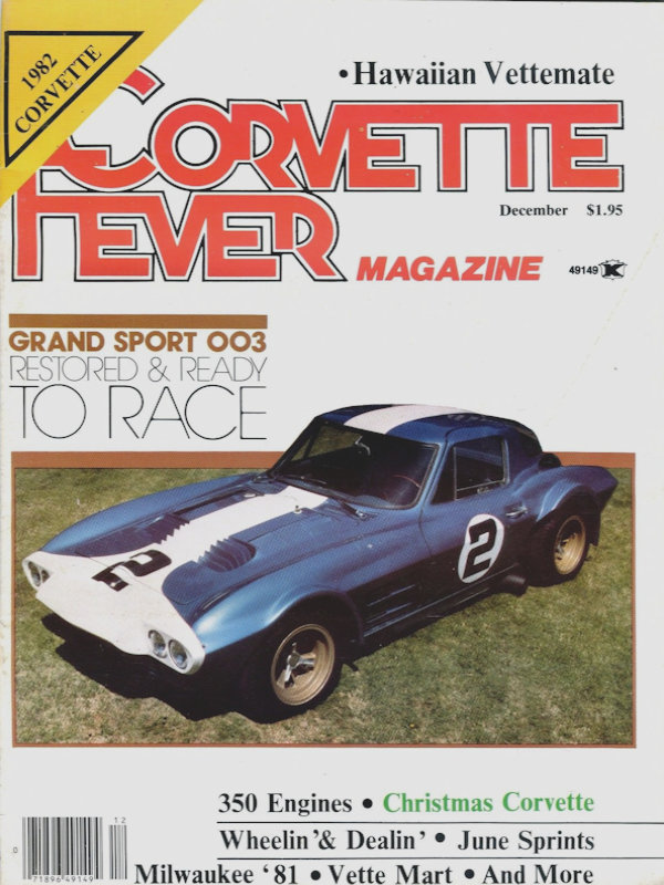 Corvette Fever Dec December 1981