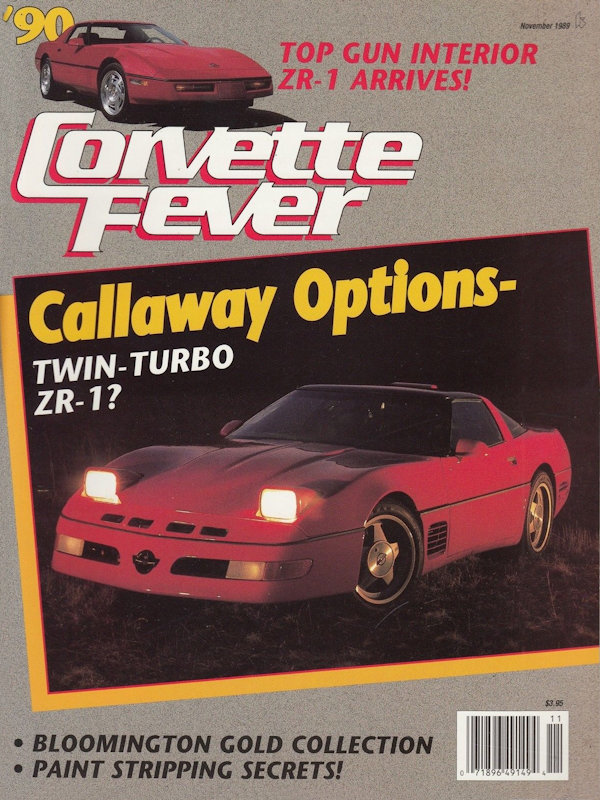 Corvette Fever Nov November 1989