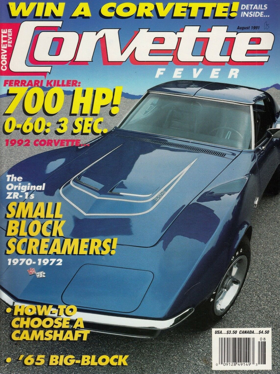 Corvette Fever Aug August 1991