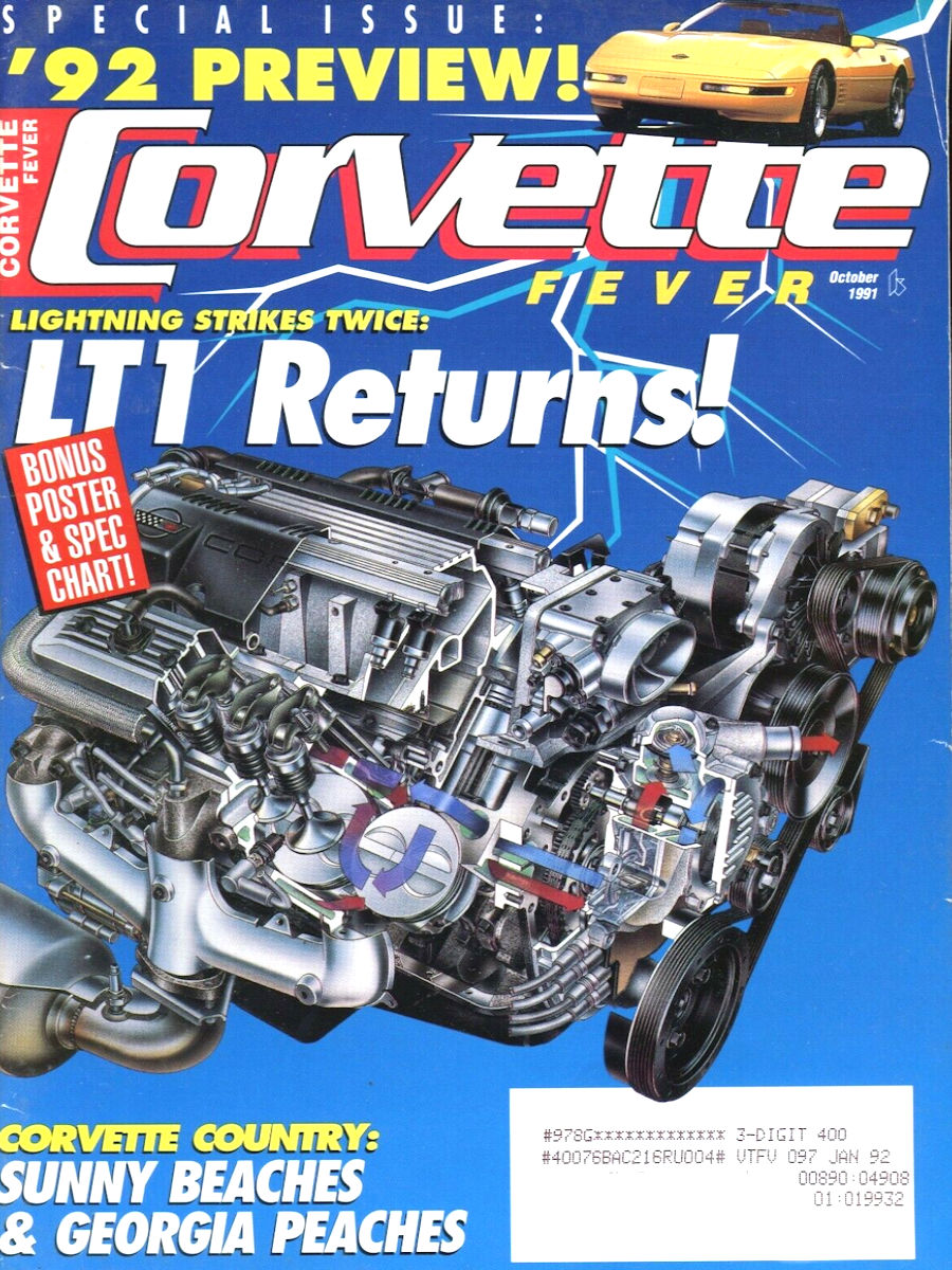 Corvette Fever Oct October 1991