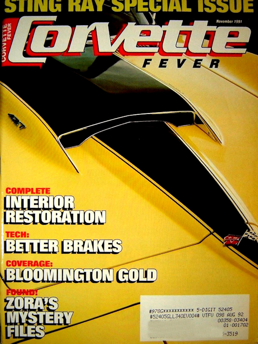 Corvette Fever Nov November 1991