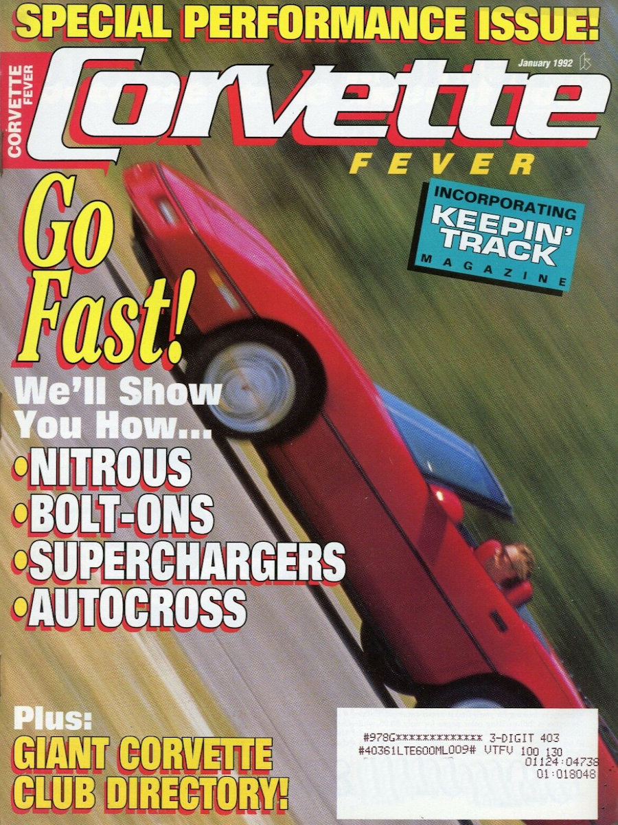 Corvette Fever Jan January 1992