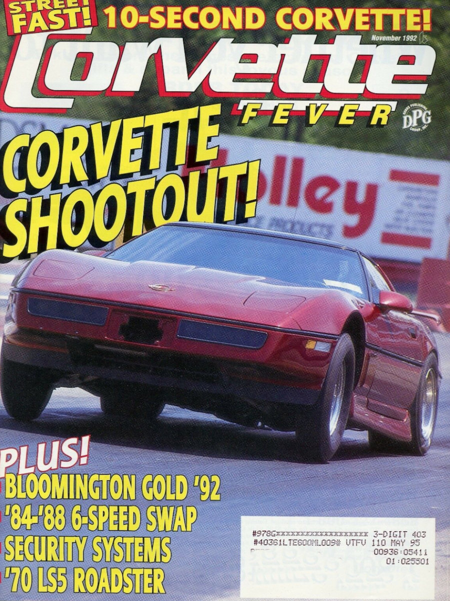 Corvette Fever Nov November 1992