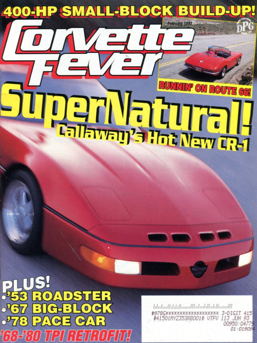 Corvette Fever Feb February 1993