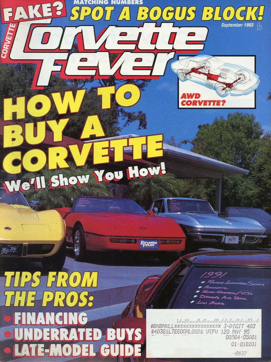 Corvette Fever Sept September 1993