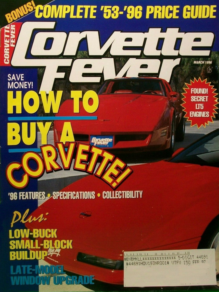 Corvette Fever Mar March 1996