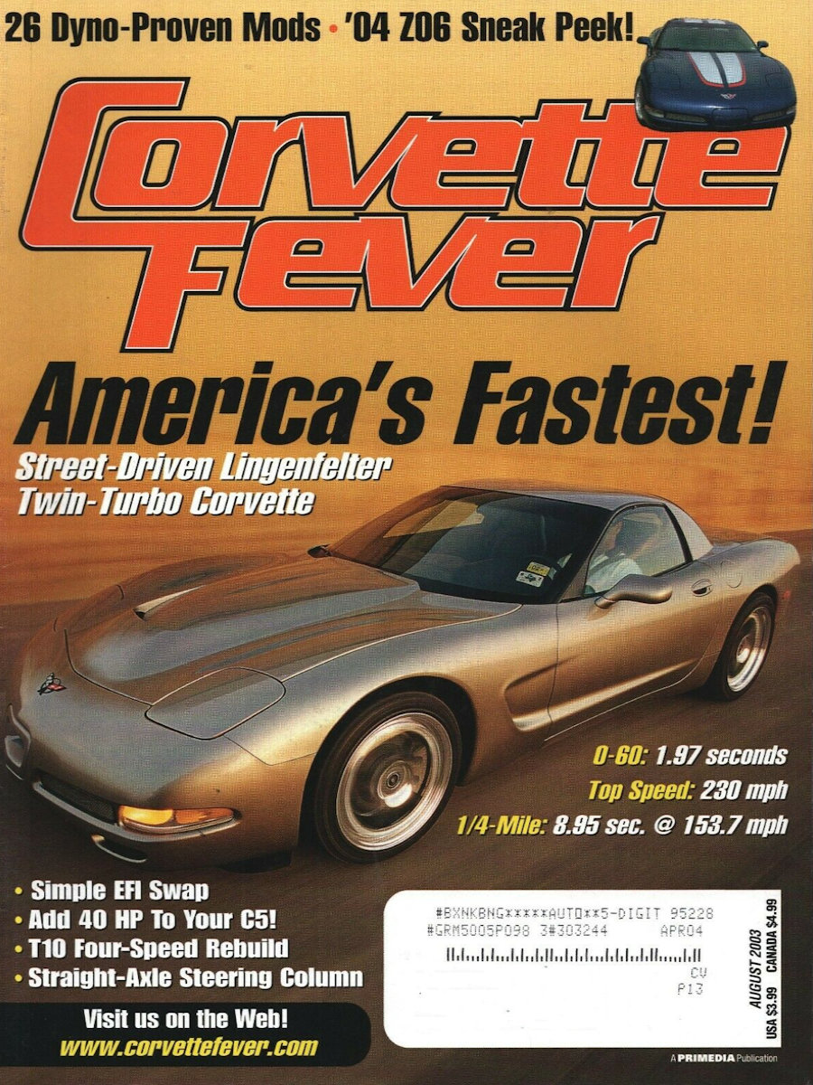 Corvette Fever Aug August 2003