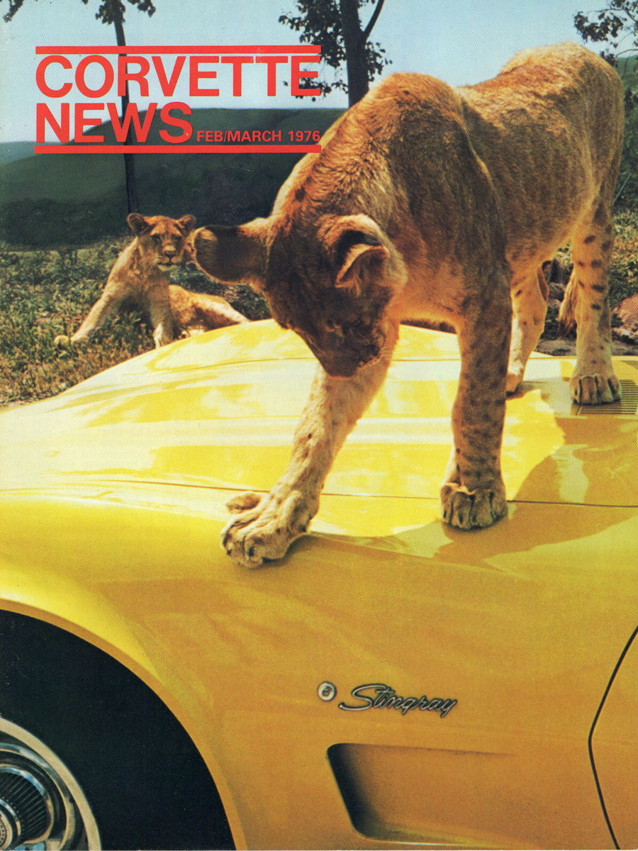 Corvette News Feb February Mar March 1976