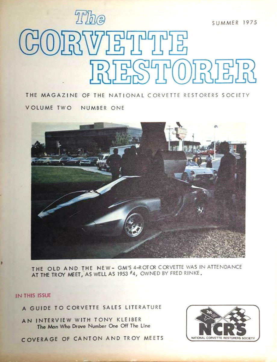 Corvette Restorer Summer 1975