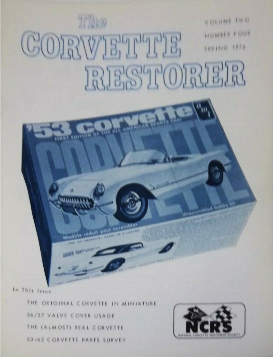 Corvette Restorer Spring 1976