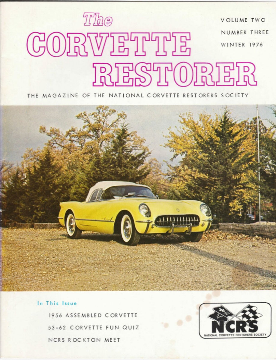 Corvette Restorer Winter 1976