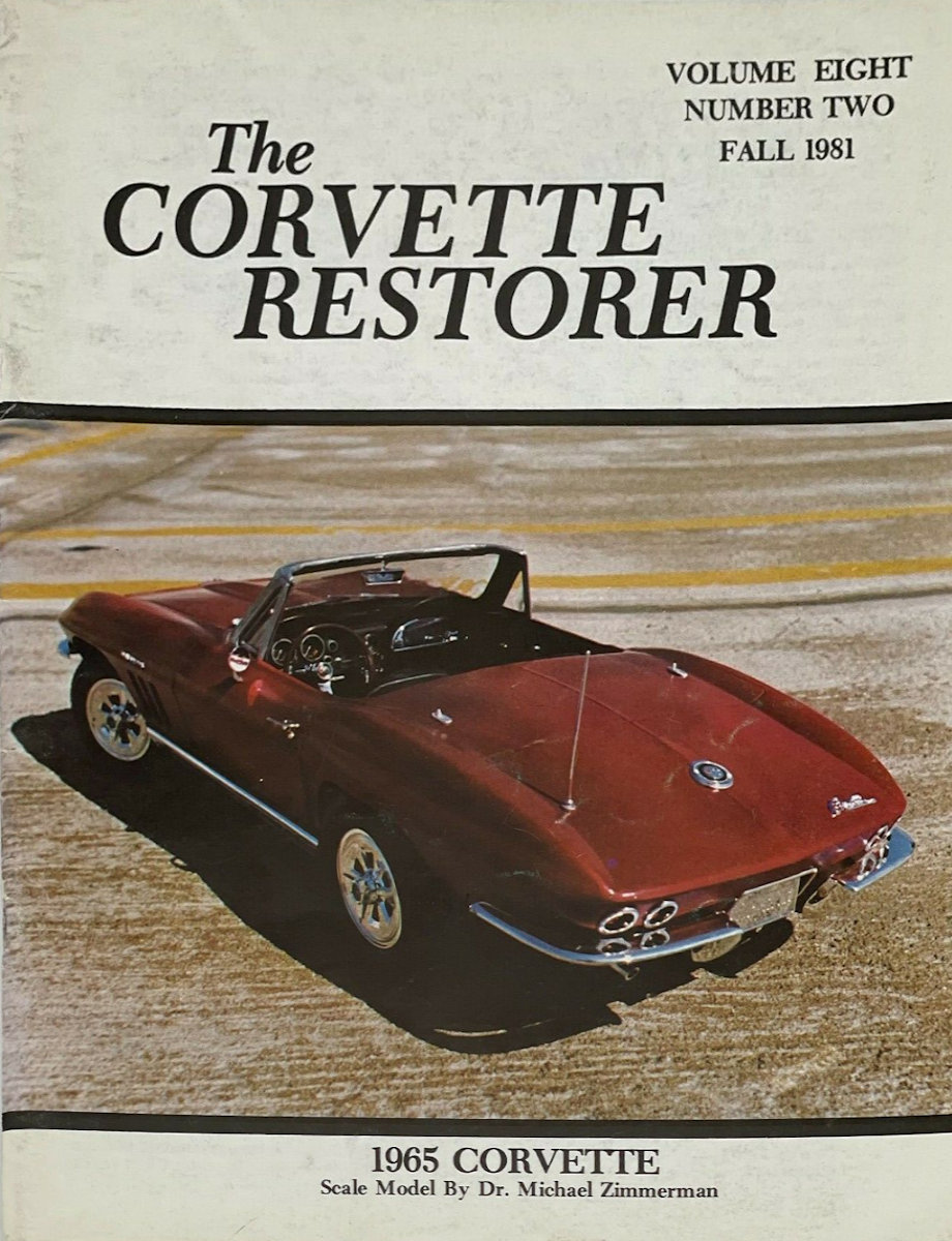 Corvette Restorer Fall 1981