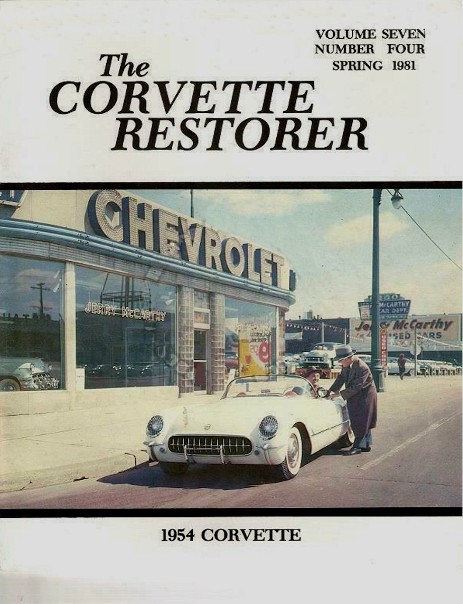 Corvette Restorer Spring 1981