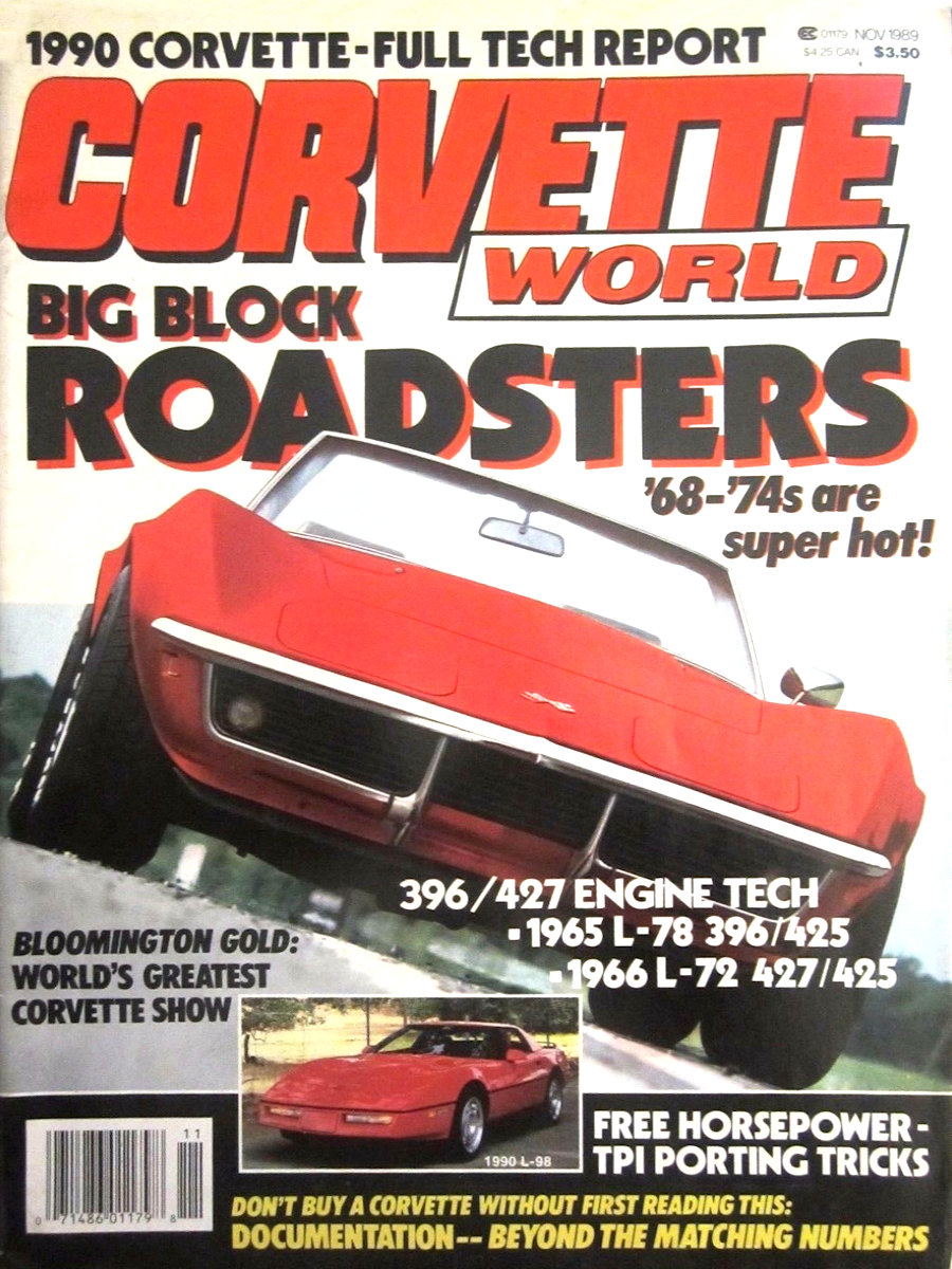 Corvette World Nov November 1989