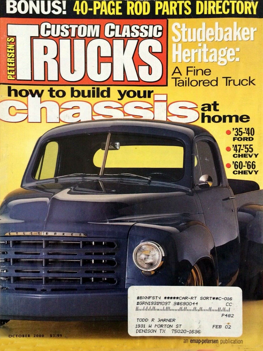 Custom Classic Trucks Oct October 2000