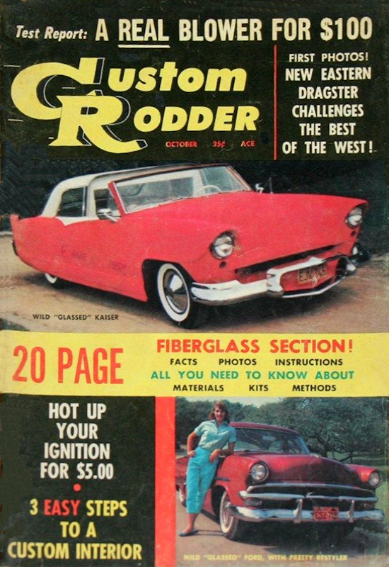 Custom Rodder Oct October 1957 