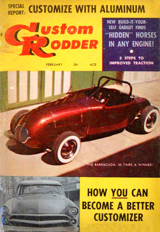 Custom Rodder Feb February 1958 