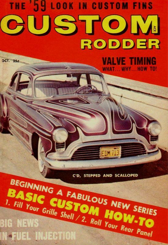 Custom Rodder Oct October 1958 