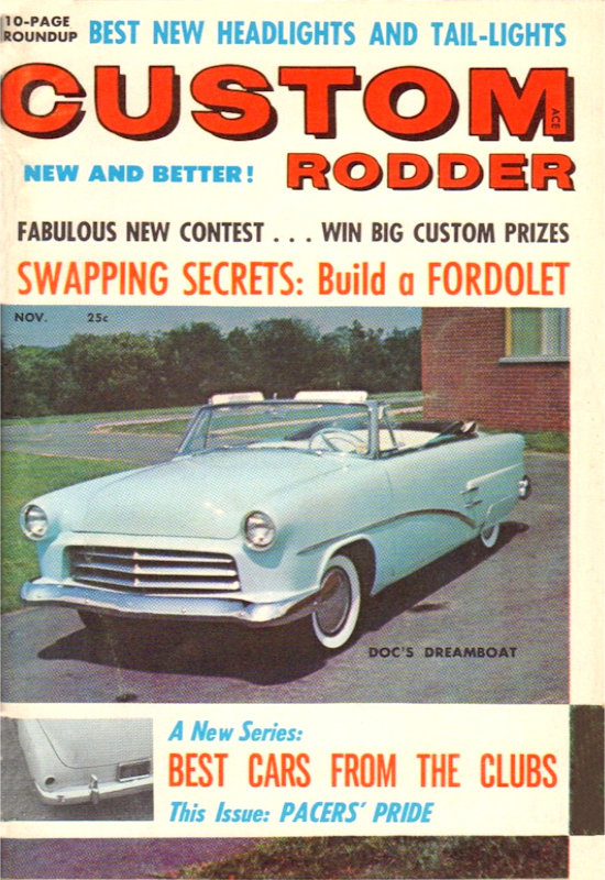 Custom Rodder Nov November 1958 