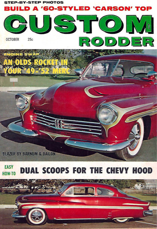 Custom Rodder Oct October 1959 