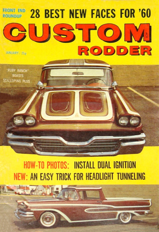 Custom Rodder Jan January 1960 