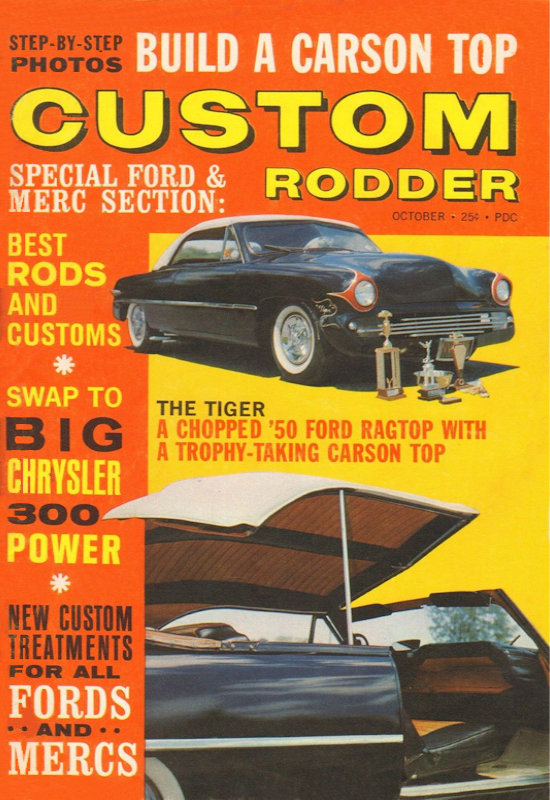 Custom Rodder Oct October 1961 