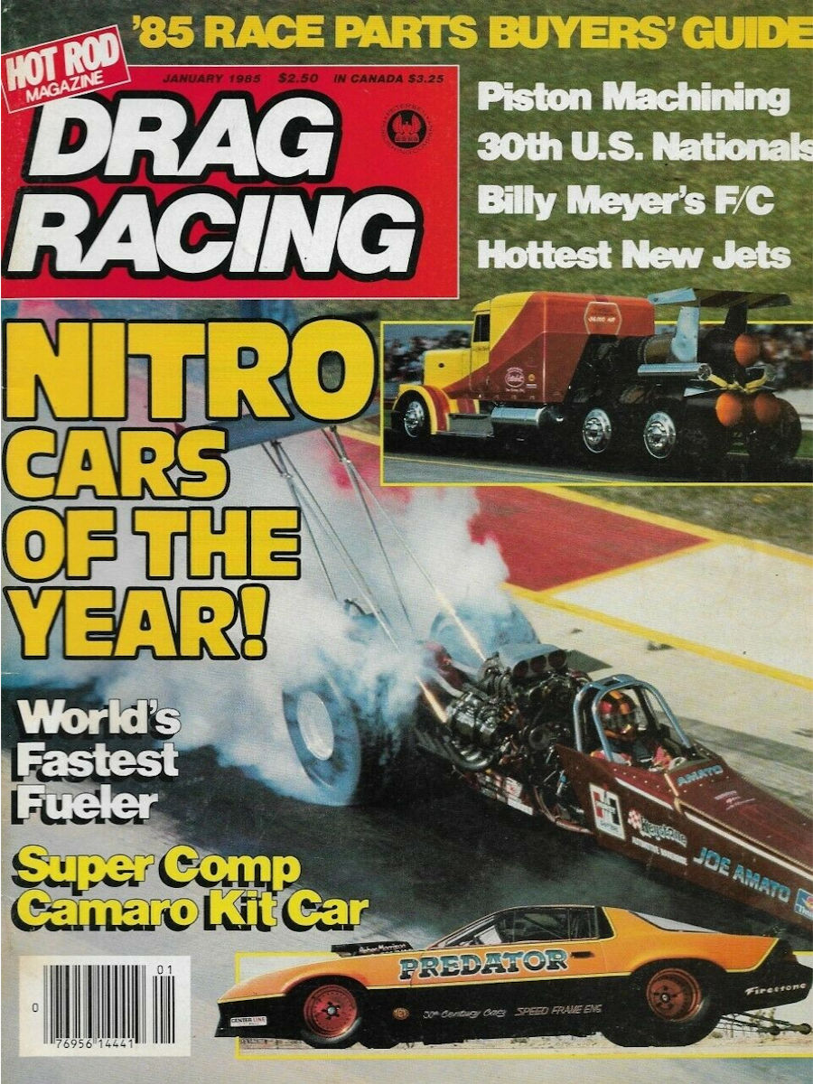 Petersen Drag Racing Jan January 1985