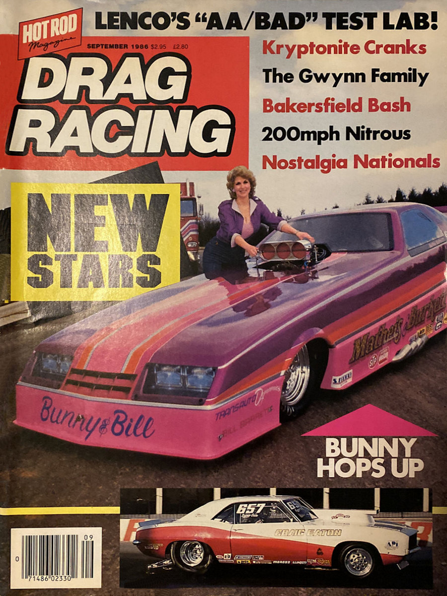 Petersen Drag Racing Sept September 1986