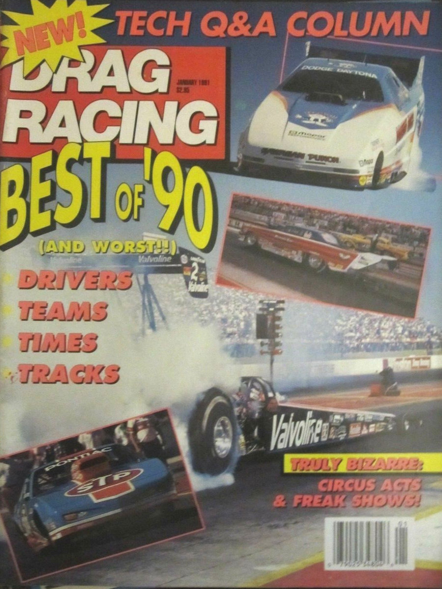 Petersen Drag Racing Jan January 1991