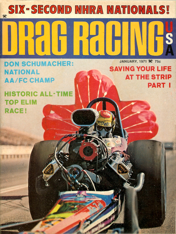 Drag Racing USA Jan January 1971 