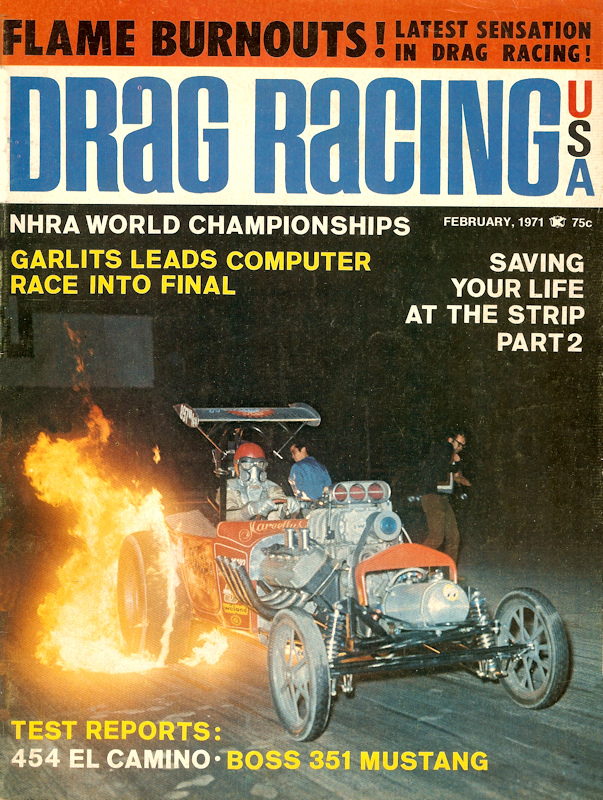 Drag Racing USA Feb February 1971 