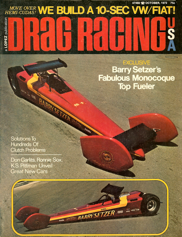 Drag Racing USA Oct October 1972 