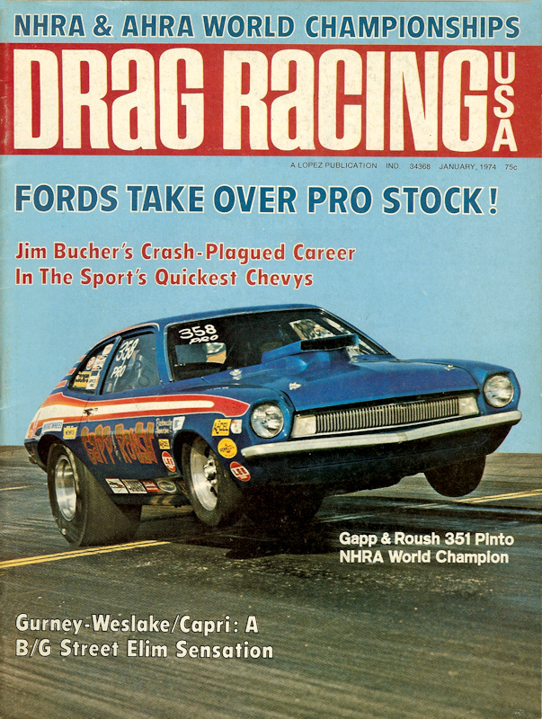 Drag Racing USA Jan January 1974 
