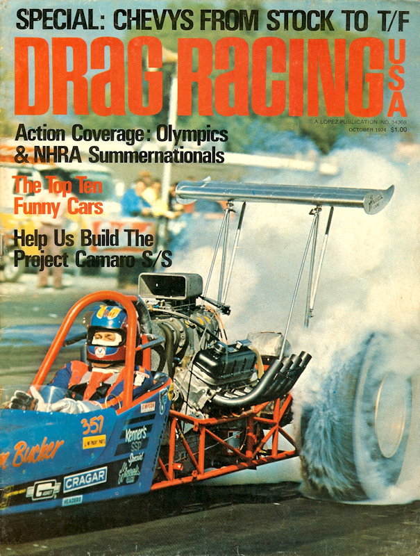 Drag Racing USA Oct October 1974 