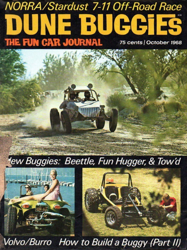 Dune Buggies Oct October 1968 