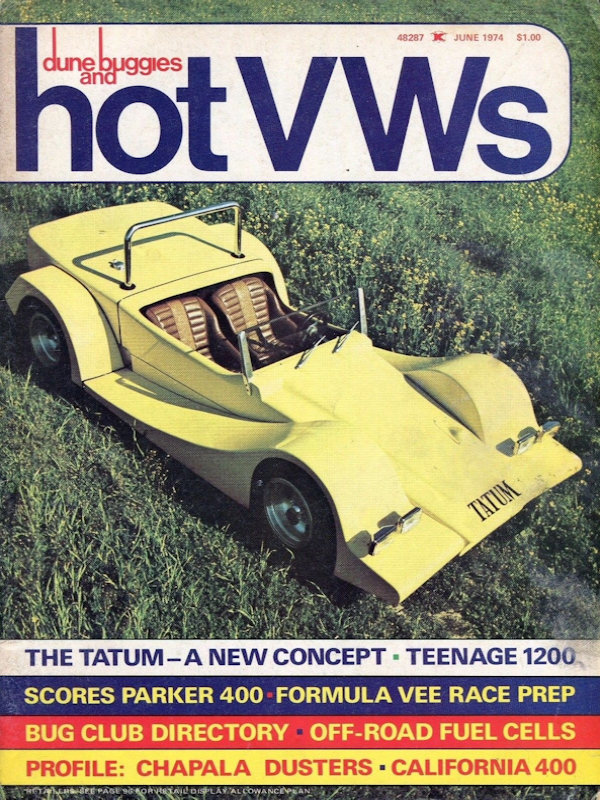 Dune Buggies Hot VWs June 1974 