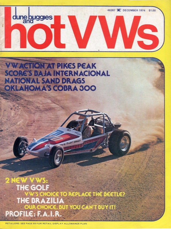 Dune Buggies Hot VWs Dec December 1974 