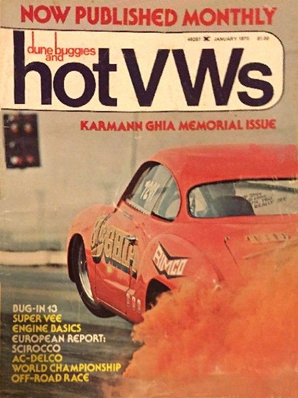 Dune Buggies Hot VWs Jan January 1975 
