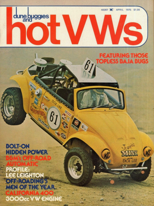 Dune Buggies Hot VWs Apr April 1975 