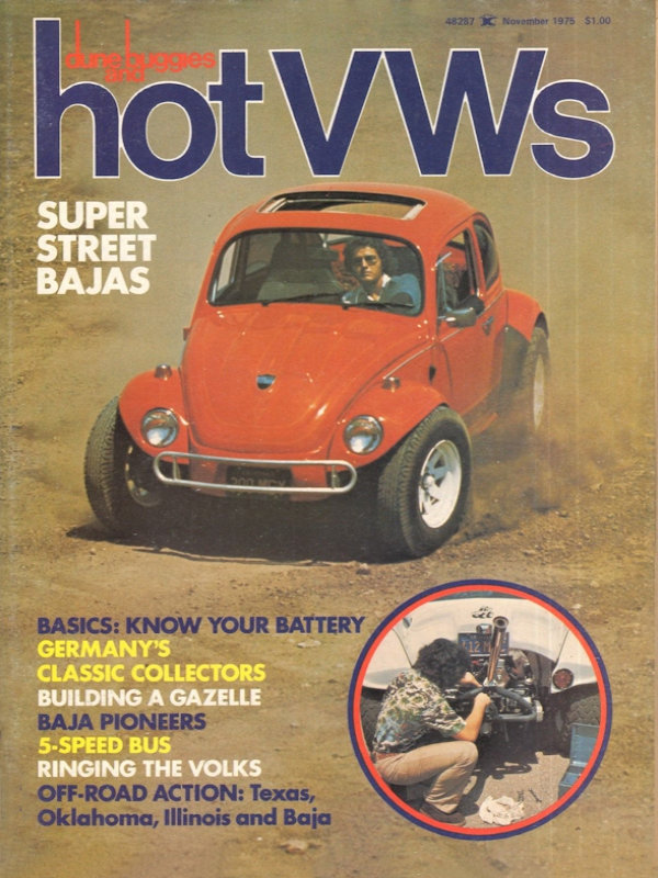 Dune Buggies Hot VWs Nov November 1975 