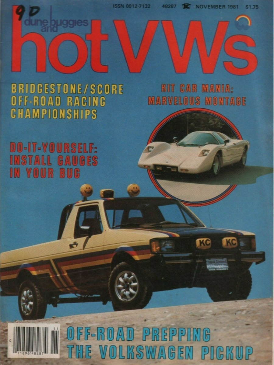 Dune Buggies Hot VWs Nov November 1981 
