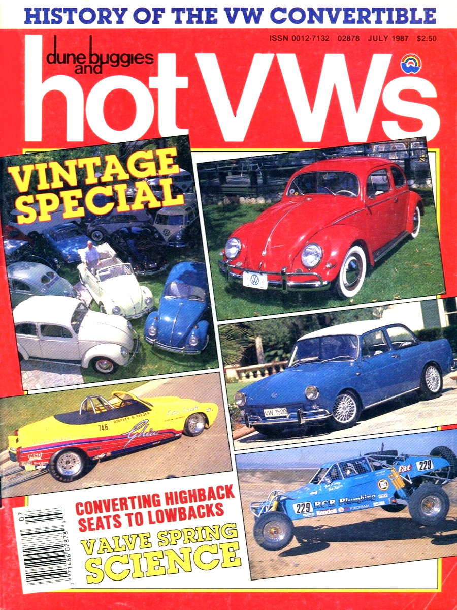 Dune Buggies Hot VWs July 1987 