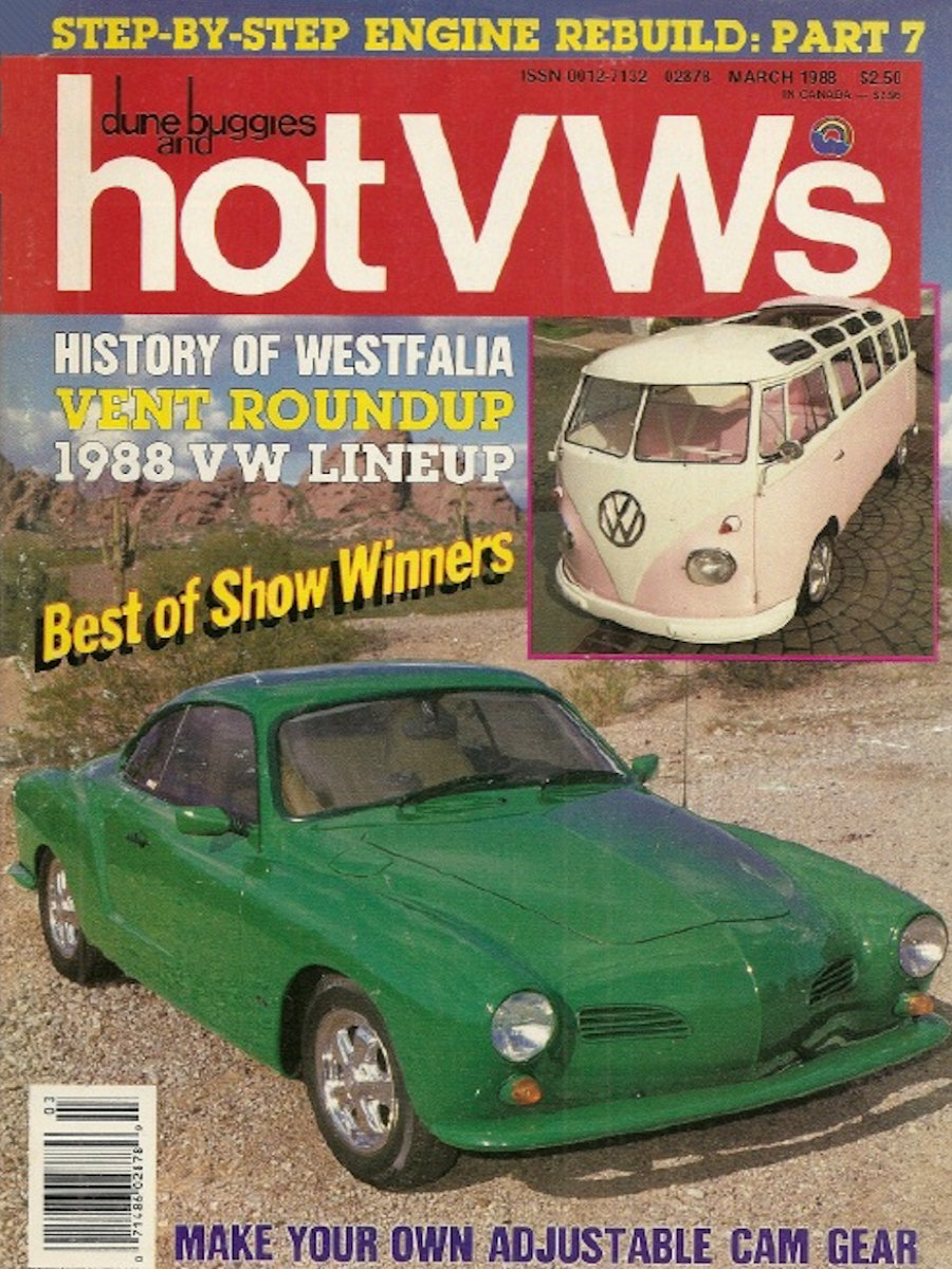 Dune Buggies Hot VWs Mar March 1988 