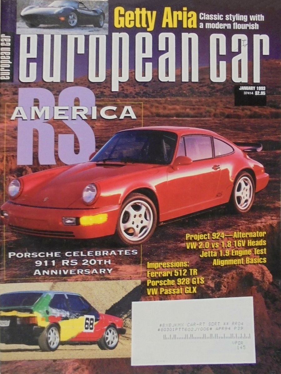 European Car Jan January 1993 
