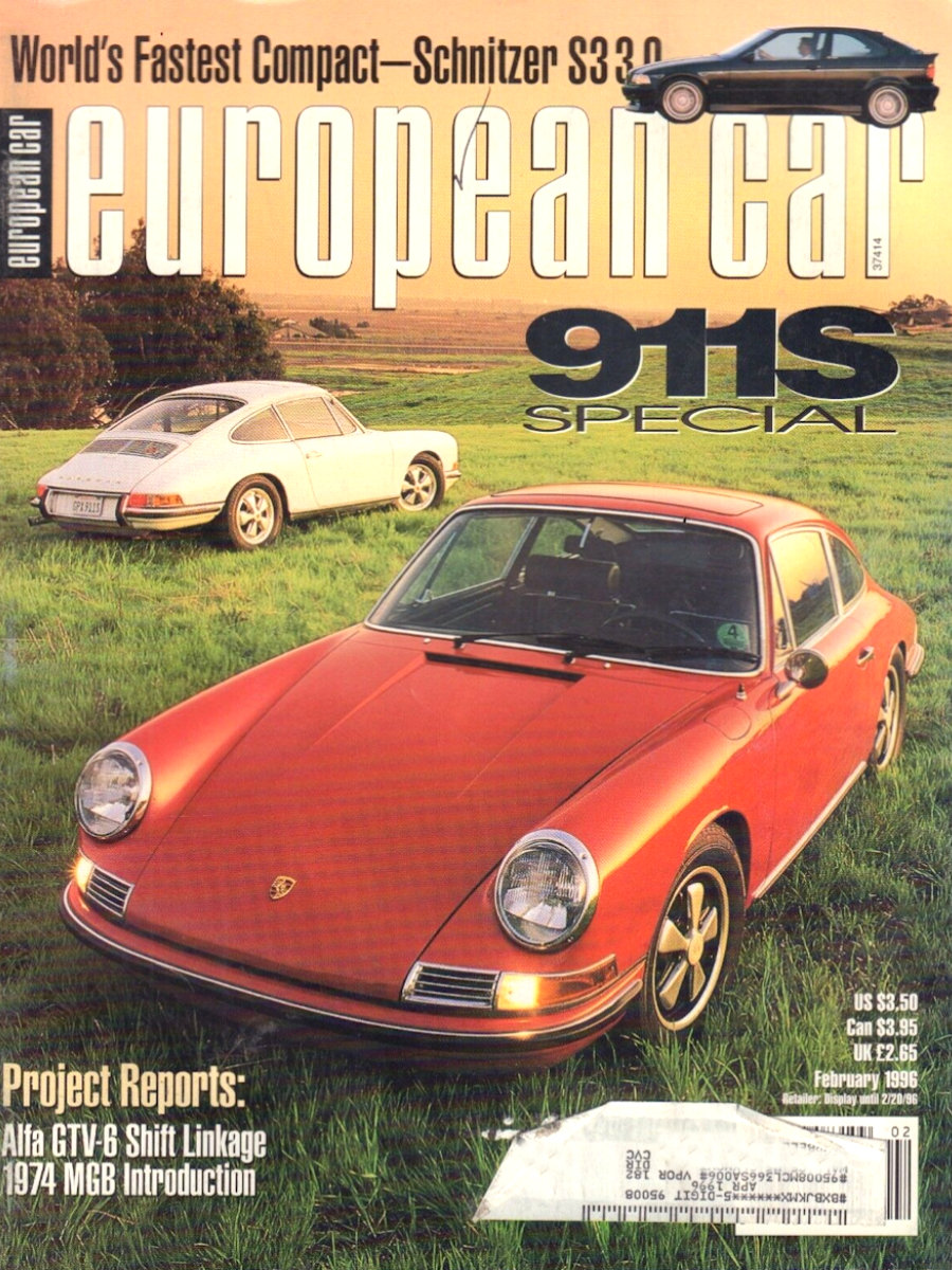 European Car Feb February 1996 